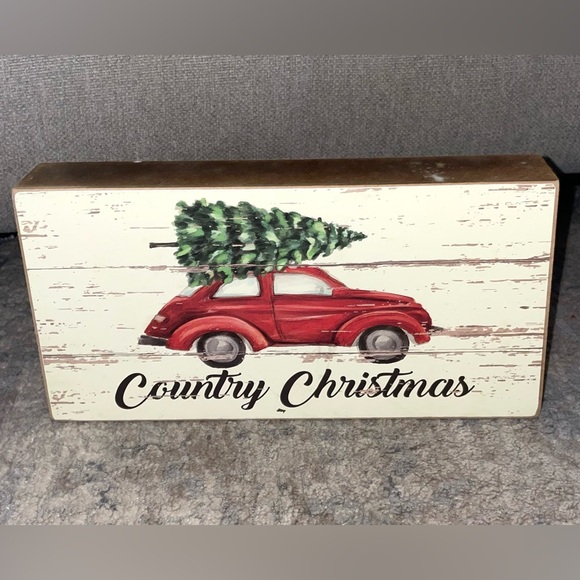 Other - ‘Country Christmas’ rustic box sign